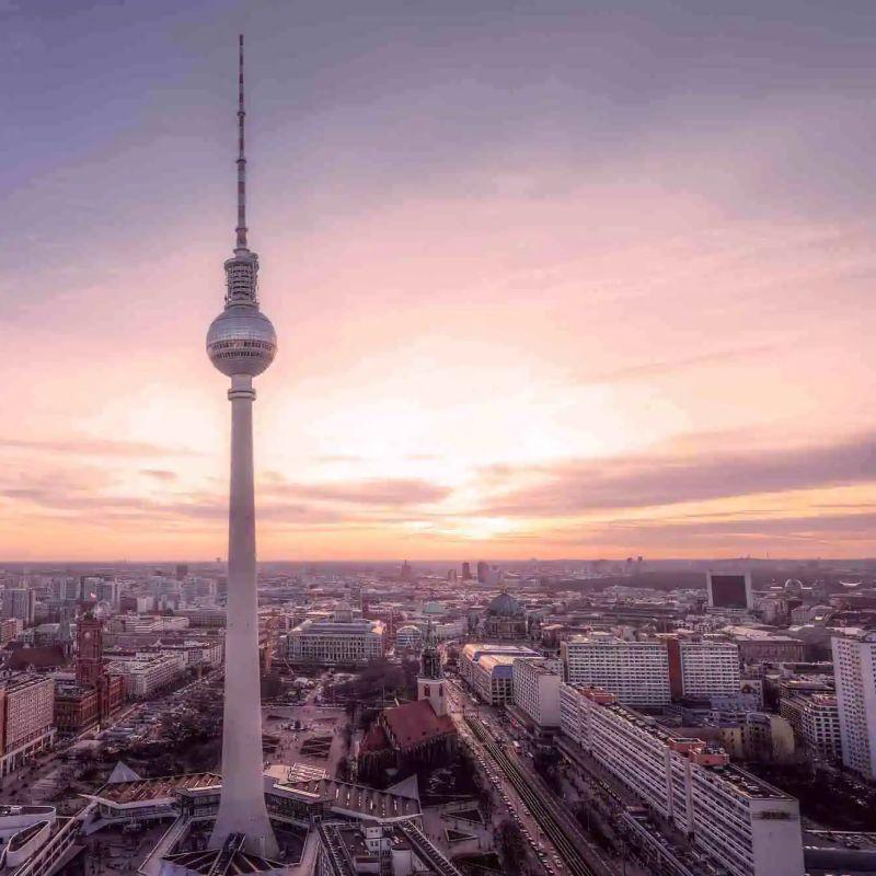 Berlin TV Tower Night