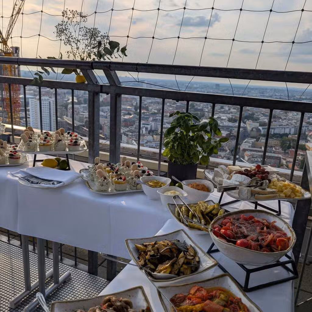 Event Location Berlin – Private Events and Summer Parties on the Rooftop Terrace at the Park Inn with Skyline Views